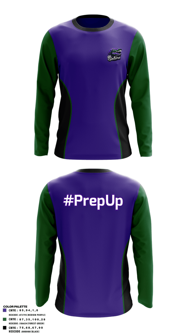 Long Sleeve Performance Polo, Gator Prep, Football, Teamtime, Team time, sublimation, custom sports apparel, team uniforms, spirit wear, spiritwear, sports uniforms, custom shirts, team store, custom team store, fundraiser sports, apparel fundraiser