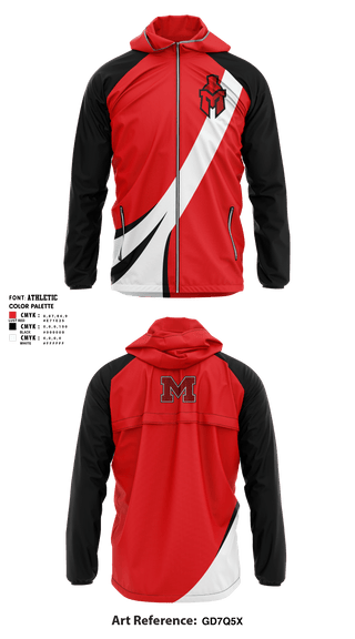 Windbreaker, Redmen, Spirit Store, Teamtime, Team time, sublimation, custom sports apparel, team uniforms, spirit wear, spiritwear, sports uniforms, custom shirts, team store, custom team store, fundraiser sports, apparel fundraiser