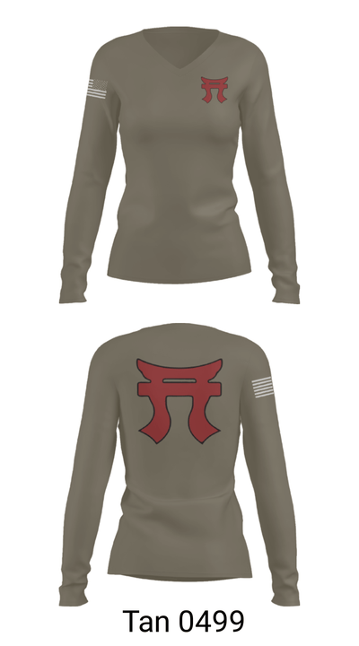 187th Iron Rakkasans 40107465 Women's Long Sleeve V-neck Shirt - 77