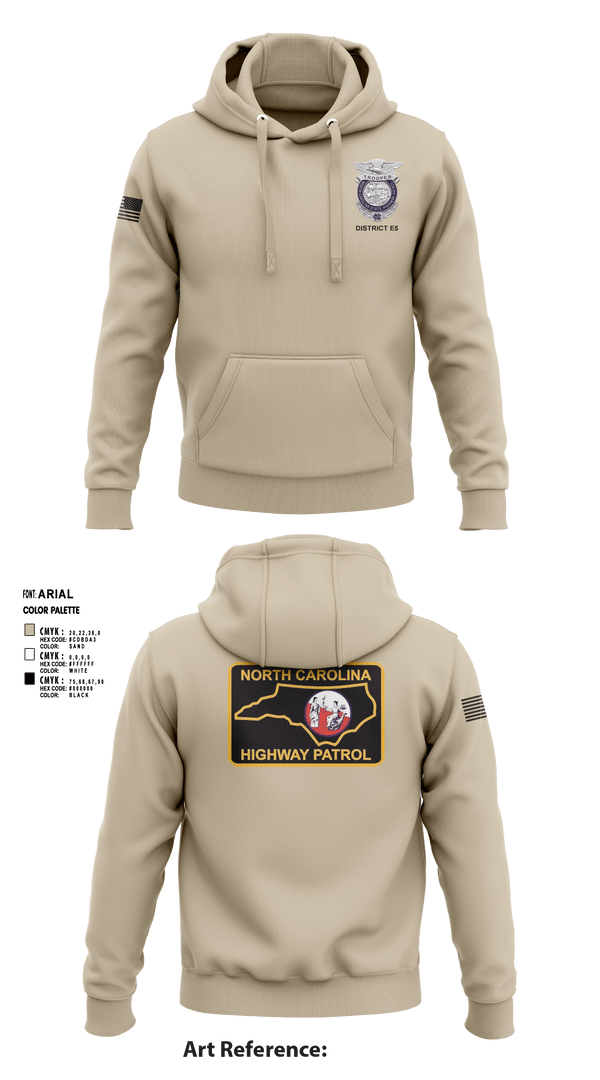 Hoodie, District E5, Police, Teamtime, Team time, sublimation, custom sports apparel, team uniforms, spirit wear, spiritwear, sports uniforms, custom shirts, team store, custom team store, fundraiser sports, apparel fundraiser
