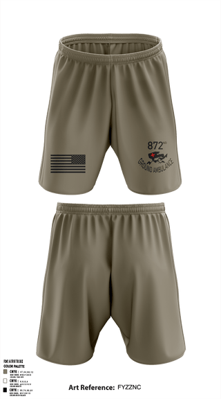 Athletic Shorts With Pockets, 872 Ground Ambulance, Army, Teamtime, Team time, sublimation, custom sports apparel, team uniforms, spirit wear, spiritwear, sports uniforms, custom shirts, team store, custom team store, fundraiser sports, apparel fundraiser