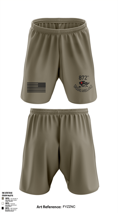 872 Ground Ambulance 8191763 Athletic Shorts With Pockets - 1