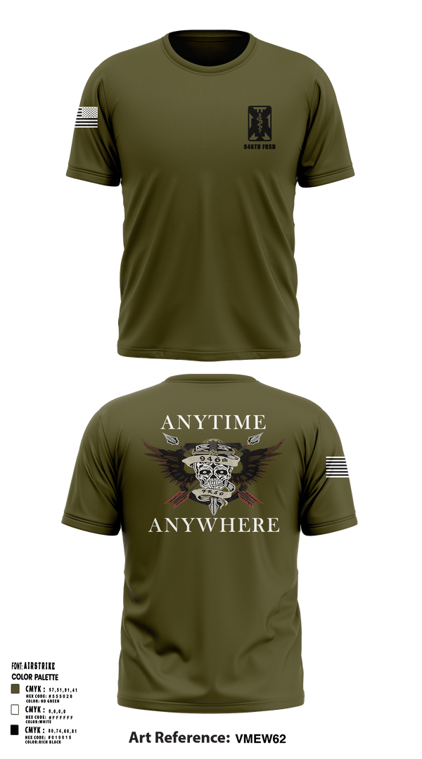 Old School Cotton Feel Shirt, 946th FRSD, Army, Teamtime, Team time, sublimation, custom sports apparel, team uniforms, spirit wear, spiritwear, sports uniforms, custom shirts, team store, custom team store, fundraiser sports, apparel fundraiser