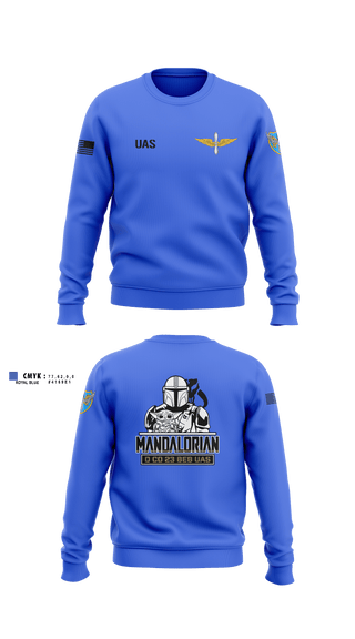 Crew Neck Sweatshirt, 23rd BEB UAS, Army, Teamtime, Team time, sublimation, custom sports apparel, team uniforms, spirit wear, spiritwear, sports uniforms, custom shirts, team store, custom team store, fundraiser sports, apparel fundraiser
