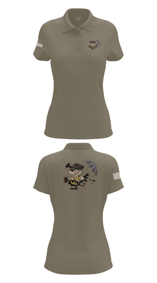 Women's Short Sleeve Performance Polo, 1-508th PIR, Army, Teamtime, Team time, sublimation, custom sports apparel, team uniforms, spirit wear, spiritwear, sports uniforms, custom shirts, team store, custom team store, fundraiser sports, apparel fundraiser