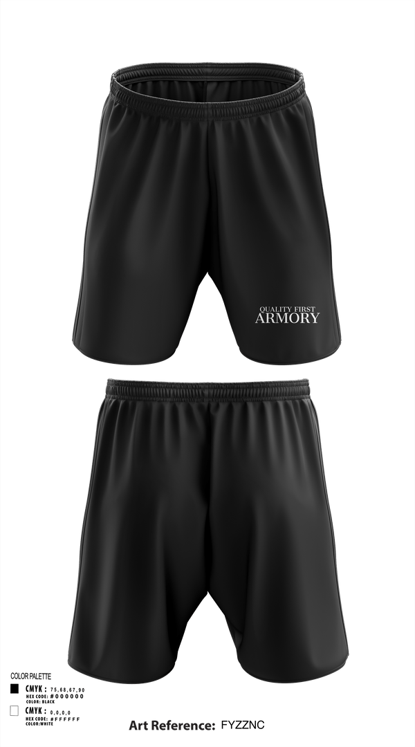 Athletic Shorts With Pockets, QUALITY FIRST ARMORY, , Teamtime, Team time, sublimation, custom sports apparel, team uniforms, spirit wear, spiritwear, sports uniforms, custom shirts, team store, custom team store, fundraiser sports, apparel fundraiser