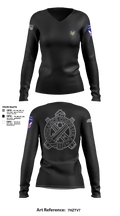 205TH MOD 16874677 Women's Long Sleeve V-neck Shirt - 3