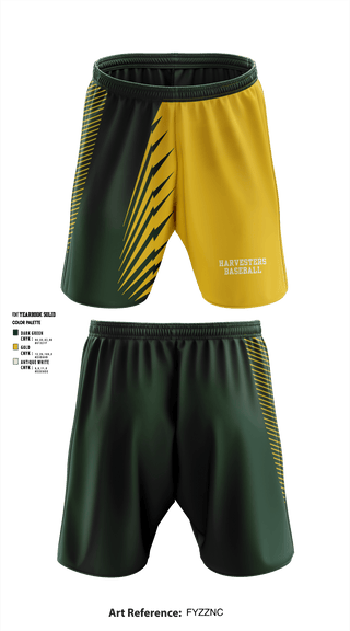 Athletic Shorts With Pockets, Harvesters, Baseball, Teamtime, Team time, sublimation, custom sports apparel, team uniforms, spirit wear, spiritwear, sports uniforms, custom shirts, team store, custom team store, fundraiser sports, apparel fundraiser