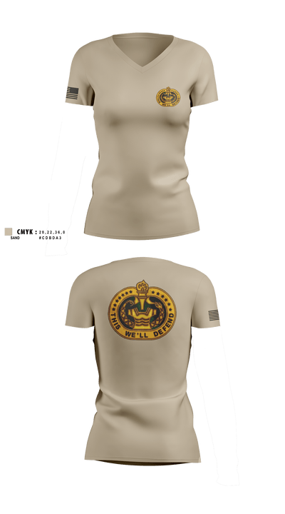 DS Davis 5549191 Women's Short Sleeve V-neck Shirt - 3