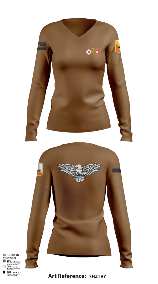Women's Long Sleeve Vneck Shirt, USASA BELVOIR, Army, Teamtime, Team time, sublimation, custom sports apparel, team uniforms, spirit wear, spiritwear, sports uniforms, custom shirts, team store, custom team store, fundraiser sports, apparel fundraiser