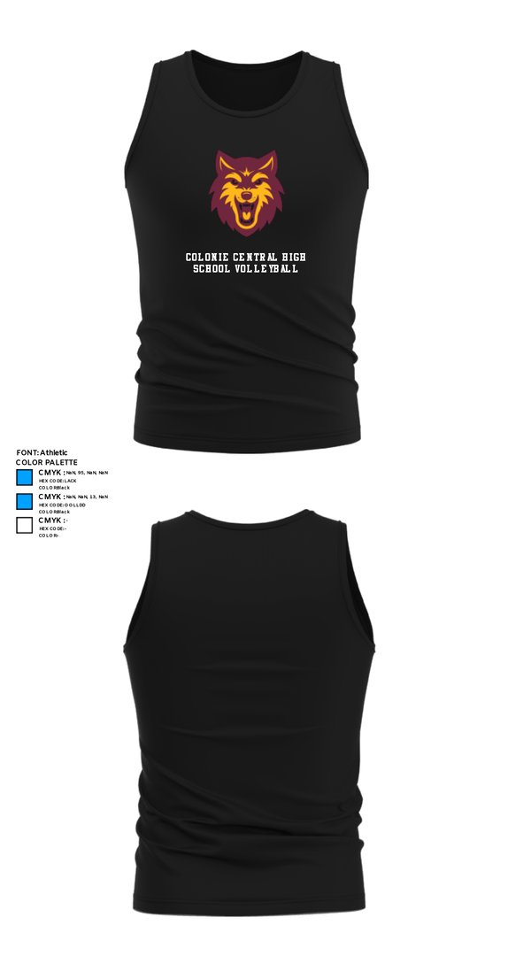 Tank Top, Colonie Central High School Volleyball, Women's Volleyball, Teamtime, Team time, sublimation, custom sports apparel, team uniforms, spirit wear, spiritwear, sports uniforms, custom shirts, team store, custom team store, fundraiser sports, apparel fundraiser