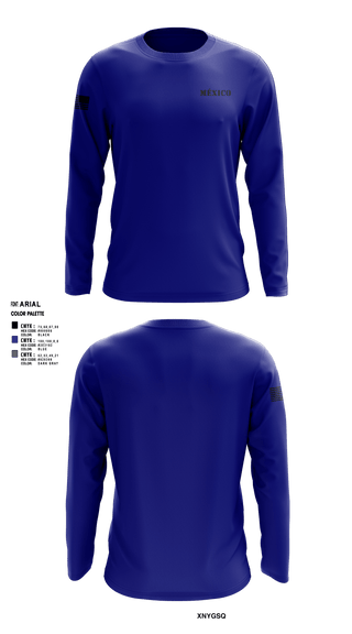 Long Sleeve Performance Shirt, México, Army, Teamtime, Team time, sublimation, custom sports apparel, team uniforms, spirit wear, spiritwear, sports uniforms, custom shirts, team store, custom team store, fundraiser sports, apparel fundraiser