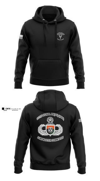 Hoodie, MCPOD-XVIII Airborne Corps2d Battalion, 3d Special Forces Group112th Signal Jumpmaster, Army, Teamtime, Team time, sublimation, custom sports apparel, team uniforms, spirit wear, spiritwear, sports uniforms, custom shirts, team store, custom team store, fundraiser sports, apparel fundraiser