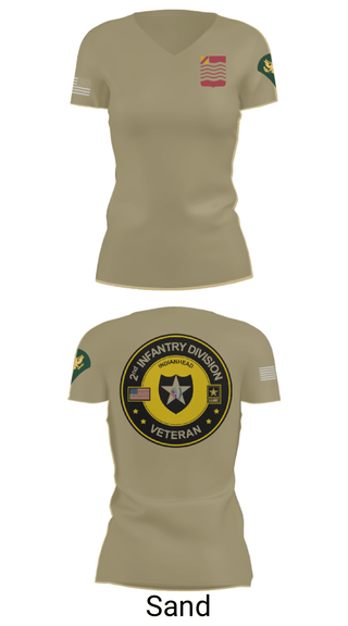 Women's Short Sleeve Vneck Shirt, 1st Battalion 15th Field Artillery, Army, Teamtime, Team time, sublimation, custom sports apparel, team uniforms, spirit wear, spiritwear, sports uniforms, custom shirts, team store, custom team store, fundraiser sports, apparel fundraiser