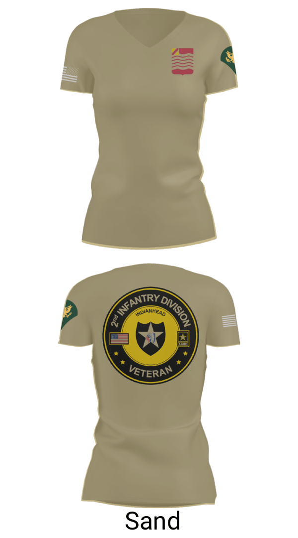 Women's Short Sleeve Vneck Shirt, 1st Battalion 15th Field Artillery, Army, Teamtime, Team time, sublimation, custom sports apparel, team uniforms, spirit wear, spiritwear, sports uniforms, custom shirts, team store, custom team store, fundraiser sports, apparel fundraiser
