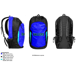 Gear Bag, Ballers, Men's Basketball, Teamtime, Team time, sublimation, custom sports apparel, team uniforms, spirit wear, spiritwear, sports uniforms, custom shirts, team store, custom team store, fundraiser sports, apparel fundraiser
