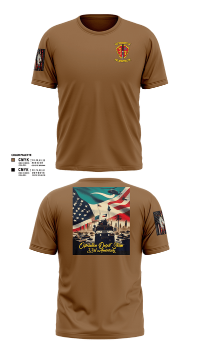 3/7 India Co. Wpns Plt 50459074 Short Sleeve Performance Shirt - 106