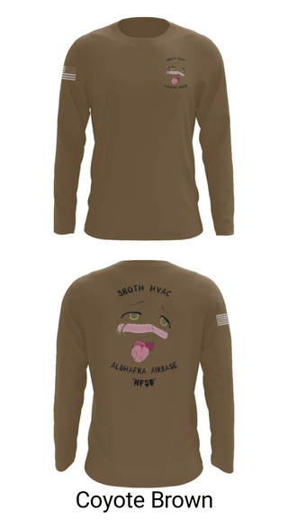Long Sleeve Performance Shirt, 380th HVAC, , Teamtime, Team time, sublimation, custom sports apparel, team uniforms, spirit wear, spiritwear, sports uniforms, custom shirts, team store, custom team store, fundraiser sports, apparel fundraiser