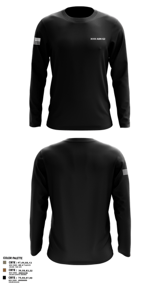 Long Sleeve Performance Shirt, XVIII ABN G2, Army, Teamtime, Team time, sublimation, custom sports apparel, team uniforms, spirit wear, spiritwear, sports uniforms, custom shirts, team store, custom team store, fundraiser sports, apparel fundraiser