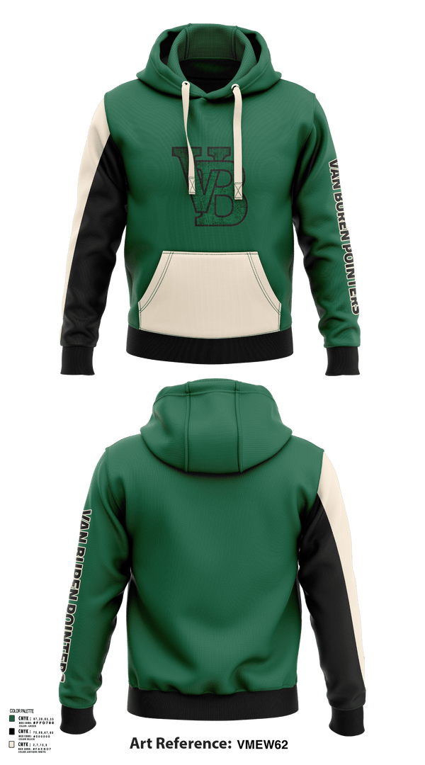 Hoodie, Van Buren Pointers, Football, Teamtime, Team time, sublimation, custom sports apparel, team uniforms, spirit wear, spiritwear, sports uniforms, custom shirts, team store, custom team store, fundraiser sports, apparel fundraiser