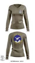 233 SFS 13548797 Women's Long Sleeve V-neck Shirt - 103