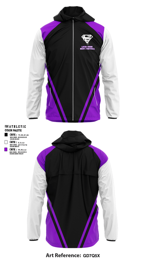 Windbreaker, Lucid union, Football, Teamtime, Team time, sublimation, custom sports apparel, team uniforms, spirit wear, spiritwear, sports uniforms, custom shirts, team store, custom team store, fundraiser sports, apparel fundraiser