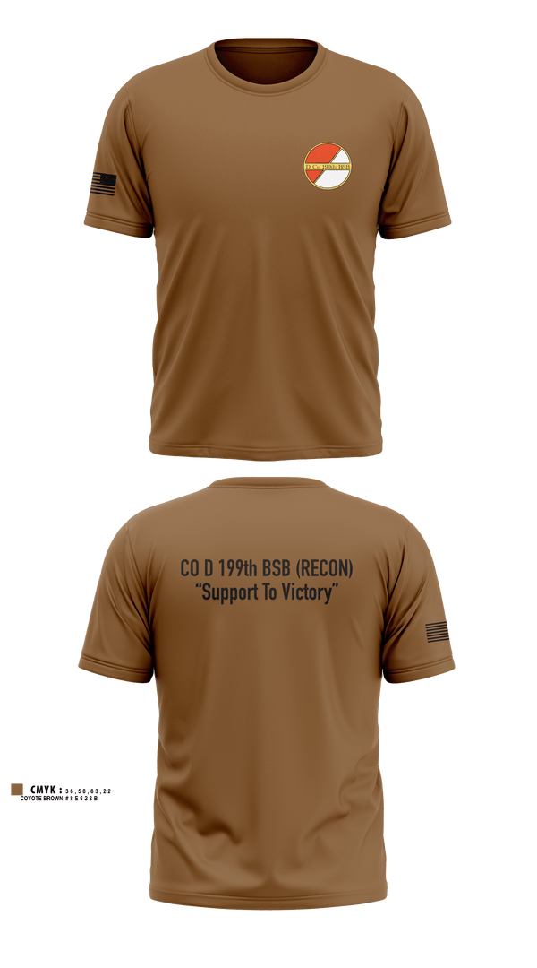Short Sleeve Performance Shirt, Co D 199TH BSB RECON, National Guard, Teamtime, Team time, sublimation, custom sports apparel, team uniforms, spirit wear, spiritwear, sports uniforms, custom shirts, team store, custom team store, fundraiser sports, apparel fundraiser