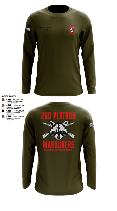Charger Co. / 2-112th Infantry Battalion 37738588 Long Sleeve Performance Shirt - 13