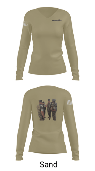 Women's Long Sleeve Vneck Shirt, 11Th MAR REG, Marines, Teamtime, Team time, sublimation, custom sports apparel, team uniforms, spirit wear, spiritwear, sports uniforms, custom shirts, team store, custom team store, fundraiser sports, apparel fundraiser