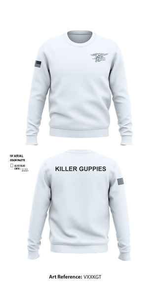 Crew Neck Sweatshirt, HuggersKiller Guppies, Wrestling, Teamtime, Team time, sublimation, custom sports apparel, team uniforms, spirit wear, spiritwear, sports uniforms, custom shirts, team store, custom team store, fundraiser sports, apparel fundraiser