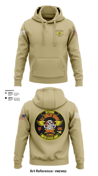 Hoodie, US Cavalry Riders, Army, Teamtime, Team time, sublimation, custom sports apparel, team uniforms, spirit wear, spiritwear, sports uniforms, custom shirts, team store, custom team store, fundraiser sports, apparel fundraiser