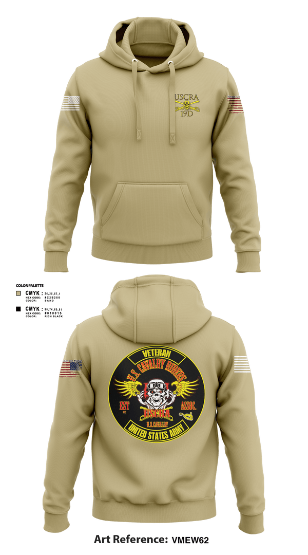 Hoodie, US Cavalry Riders, Army, Teamtime, Team time, sublimation, custom sports apparel, team uniforms, spirit wear, spiritwear, sports uniforms, custom shirts, team store, custom team store, fundraiser sports, apparel fundraiser