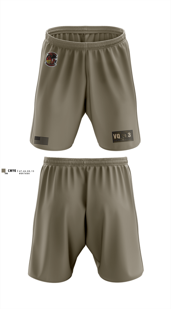 Athletic Shorts With Pockets, VQ-3 DET TRVS, Navy, Teamtime, Team time, sublimation, custom sports apparel, team uniforms, spirit wear, spiritwear, sports uniforms, custom shirts, team store, custom team store, fundraiser sports, apparel fundraiser