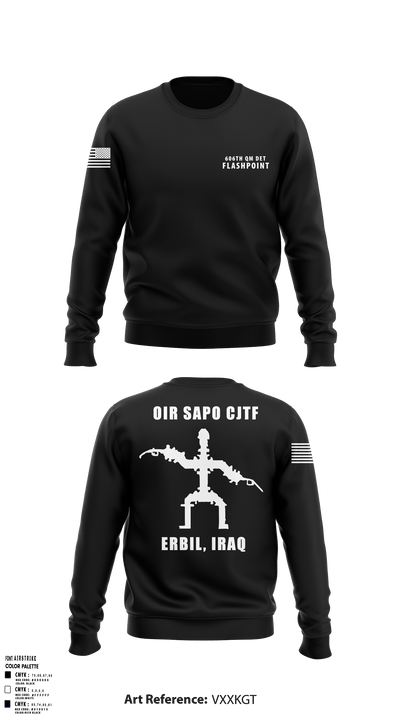606th Qm Det 47278236 Crew Neck Sweatshirt - 3
