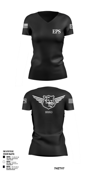 Women's Short Sleeve Vneck Shirt, EPS, , Teamtime, Team time, sublimation, custom sports apparel, team uniforms, spirit wear, spiritwear, sports uniforms, custom shirts, team store, custom team store, fundraiser sports, apparel fundraiser