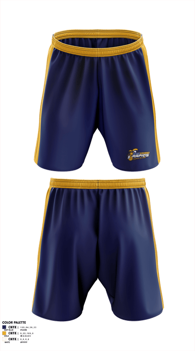 East Grand Rapids High School Water Polo 80527582 Athletic Shorts With Pockets - 2