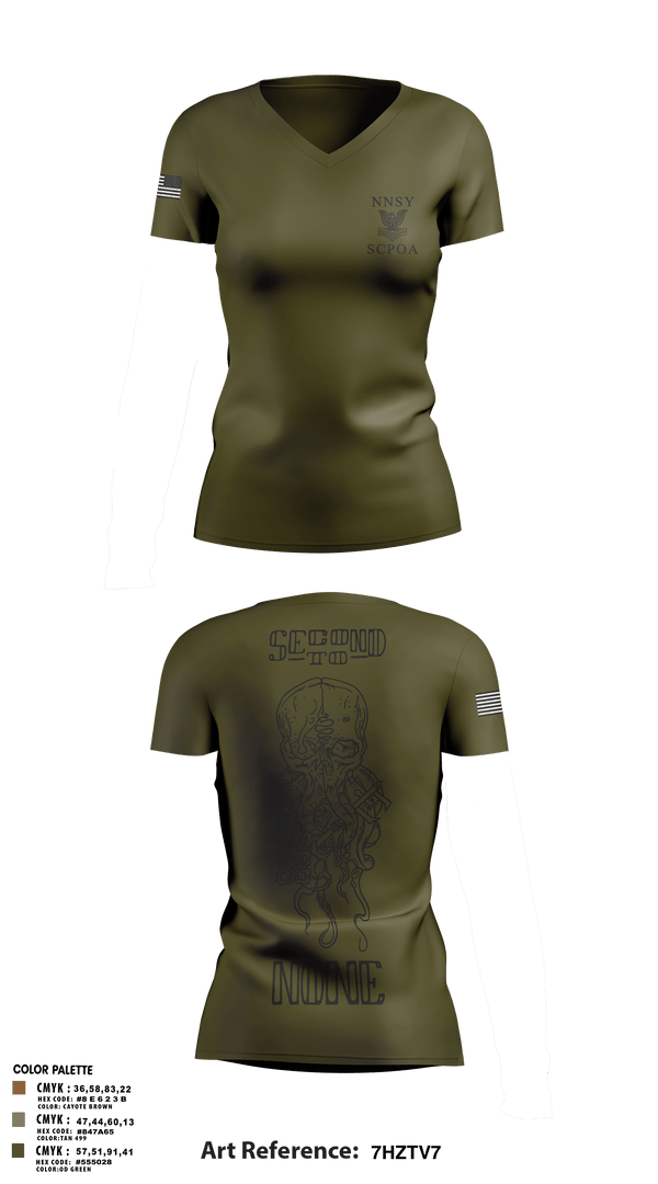 Women's Short Sleeve Vneck Shirt, NNSY SCPOA, Navy, Teamtime, Team time, sublimation, custom sports apparel, team uniforms, spirit wear, spiritwear, sports uniforms, custom shirts, team store, custom team store, fundraiser sports, apparel fundraiser