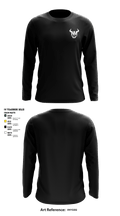New Milford Bulls Football And Cheerleading 19489077 Long Sleeve Performance Shirt - 25