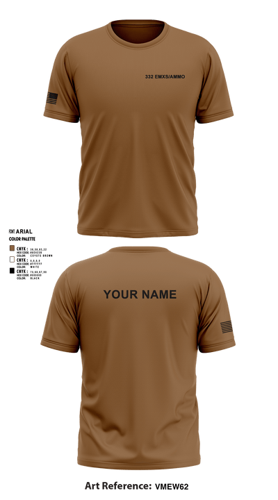 332 EMXS/AMMO 926154 Short Sleeve Performance Shirt - 1