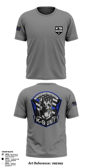 Short Sleeve Performance Shirt, K-9, , Teamtime, Team time, sublimation, custom sports apparel, team uniforms, spirit wear, spiritwear, sports uniforms, custom shirts, team store, custom team store, fundraiser sports, apparel fundraiser