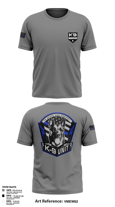 K-9 37862804 Short Sleeve Performance Shirt - 1