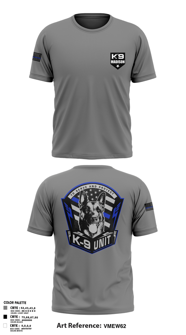 Short Sleeve Performance Shirt, K-9, , Teamtime, Team time, sublimation, custom sports apparel, team uniforms, spirit wear, spiritwear, sports uniforms, custom shirts, team store, custom team store, fundraiser sports, apparel fundraiser