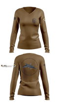 332 ECES 93664780 Women's Long Sleeve V-neck Shirt - 1