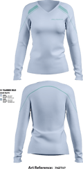 Steel athletic ms 17495353 Women's Long Sleeve V-neck Shirt - 1