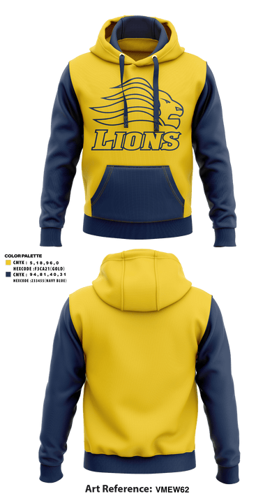 Big Valley Christian High School Volleyball 71301612 Hoodie - 1