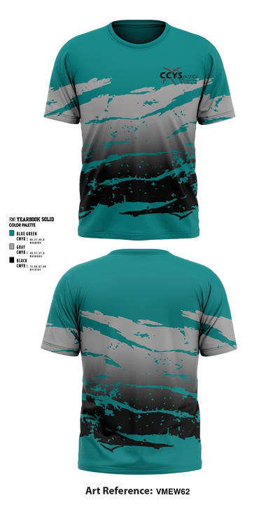 Copper Cities Youth Sports 81576985 Short Sleeve Performance Shirt - 1