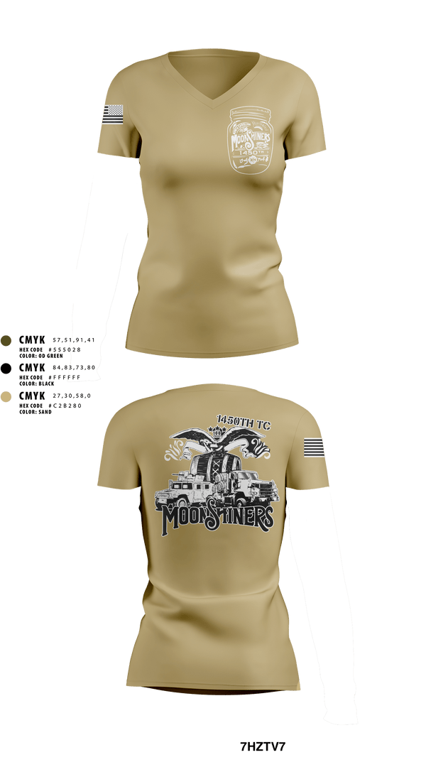 Women's Short Sleeve Vneck Shirt, 1450th TC, Army, Teamtime, Team time, sublimation, custom sports apparel, team uniforms, spirit wear, spiritwear, sports uniforms, custom shirts, team store, custom team store, fundraiser sports, apparel fundraiser