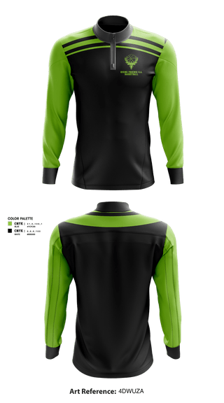 Quarter Zip Jacket, Rising Phoenix S.A., Men's Basketball, Teamtime, Team time, sublimation, custom sports apparel, team uniforms, spirit wear, spiritwear, sports uniforms, custom shirts, team store, custom team store, fundraiser sports, apparel fundraiser