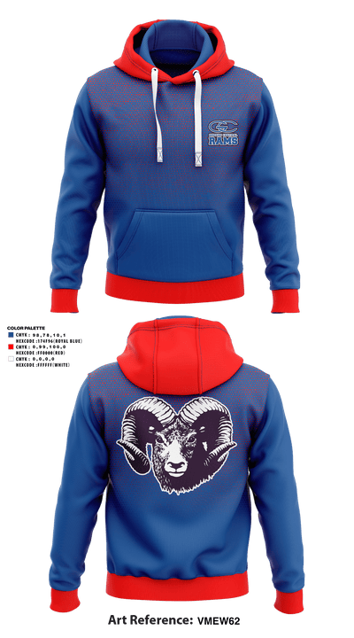 Greene Central Rams 3698079 Hoodie - 1