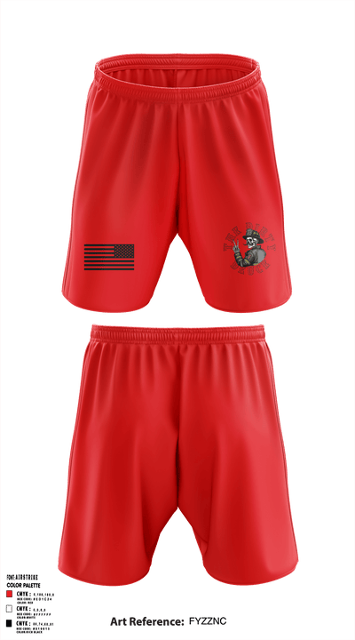 386th ECES/CEF 44039063 Athletic Shorts With Pockets - 3
